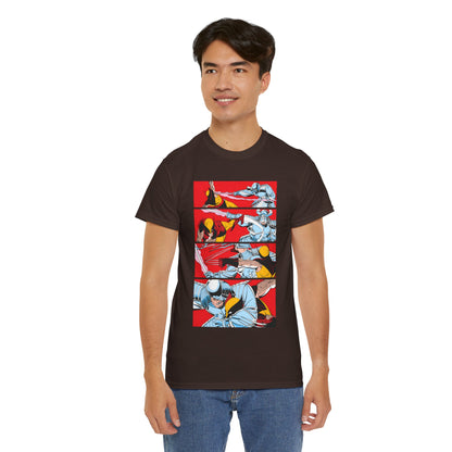 Wolverine Vs Silver Samurai Fight T-Shirt - Uncanny X-Men #173 - Marvel Comics