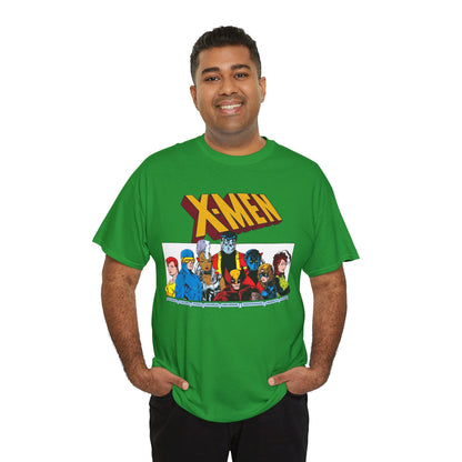 X-Men T-Shirt - Arthur Adams Art - Cyclops, Nightcrawler, Storm, Wolverine, Shadowcat, Phoenix (Rachel Summers), Colossus, Rogue - Marvel Comics