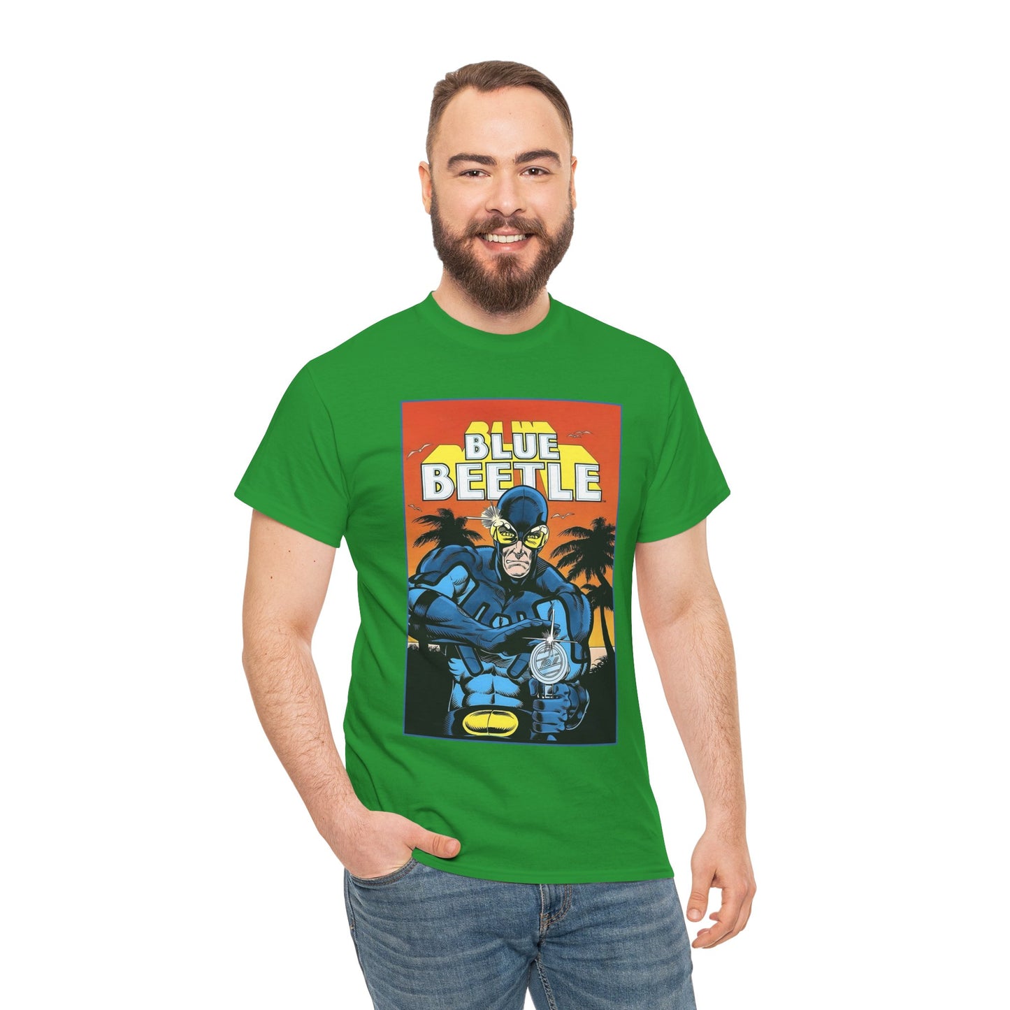 Blue Beetle T-Shirt - Ted Kord - 1980s DC Series - DC Comics
