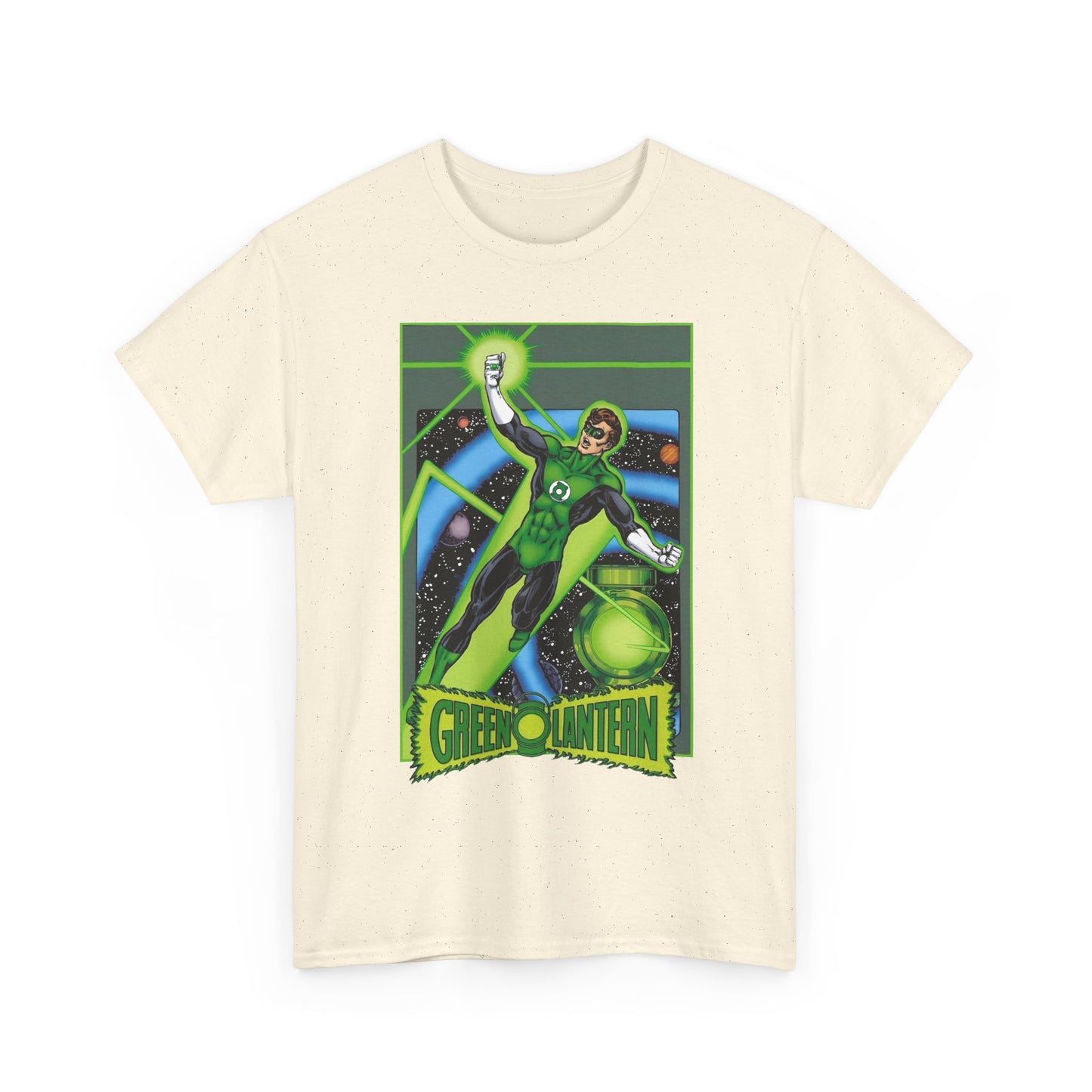Green Lantern T-Shirt - George Perez JLA Postcard Art - DC Comics - Hal Jordan - Sector 2814 - Justice League Member