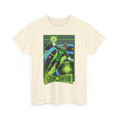 Green Lantern T-Shirt - George Perez JLA Postcard Art - DC Comics - Hal Jordan - Sector 2814 - Justice League Member
