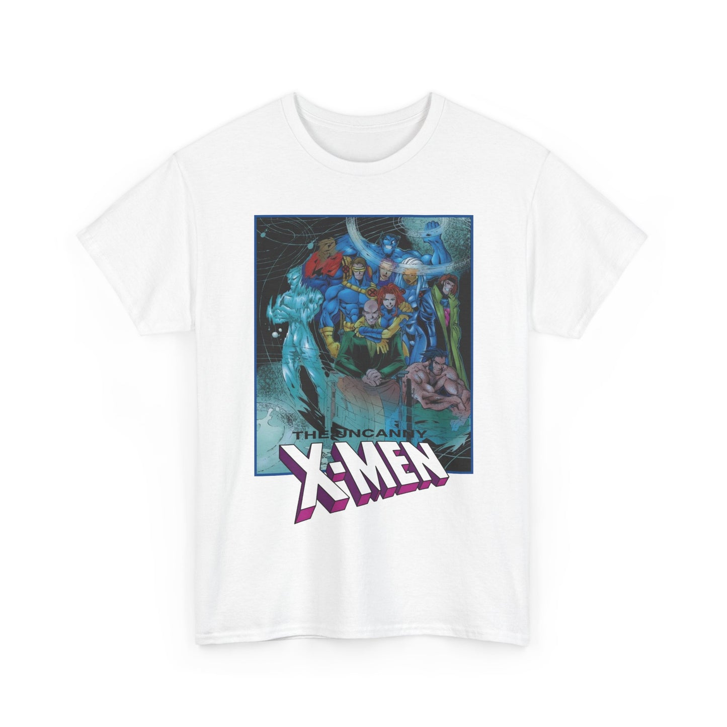 Uncanny X-Men T-Shirt - Joe Madureira Art - #337 Cover Art - Cyclops, Gambit, Wolverine, Storm, Iceman, Professor X - Marvel Comics