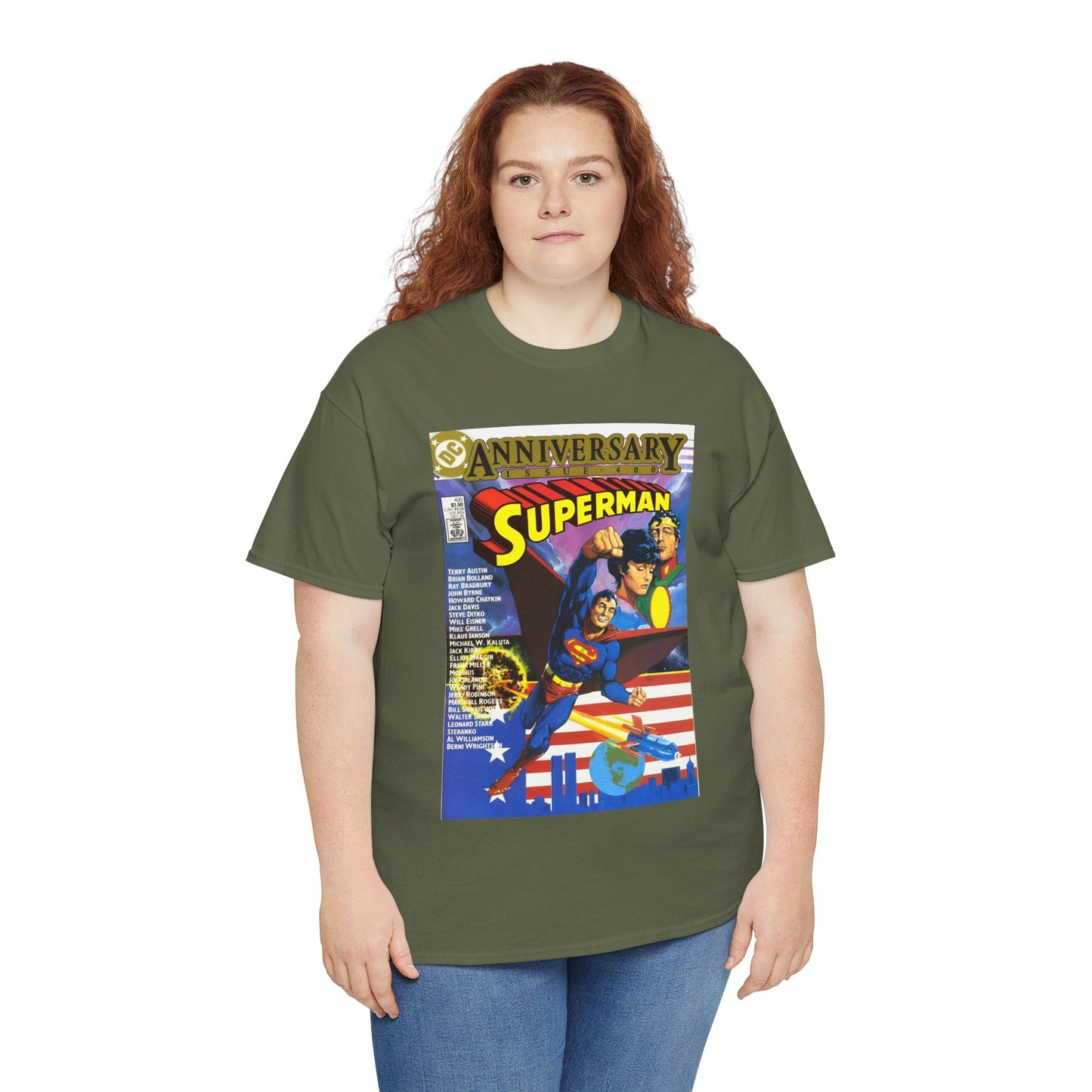 Superman #400 T-Shirt - Howard Chaykin & Frank Miller Art - Jor-El, Lara, Krypton - DC Comics