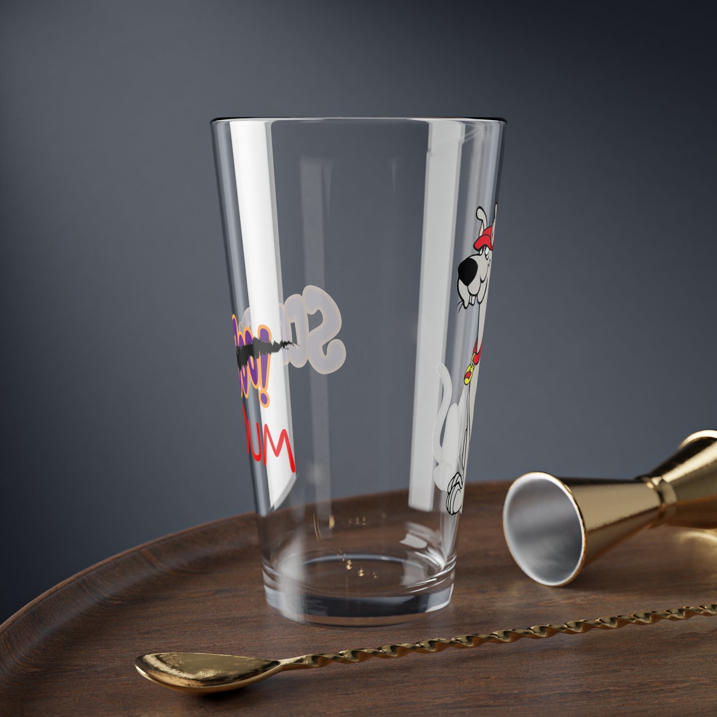 Scooby Dum Pint Glass, 16oz - Scooby Doo Cousin - Hanna-Barbera Cartoon TV 1970s & 1980s - Mystery, Inc - Beloved Animation Character