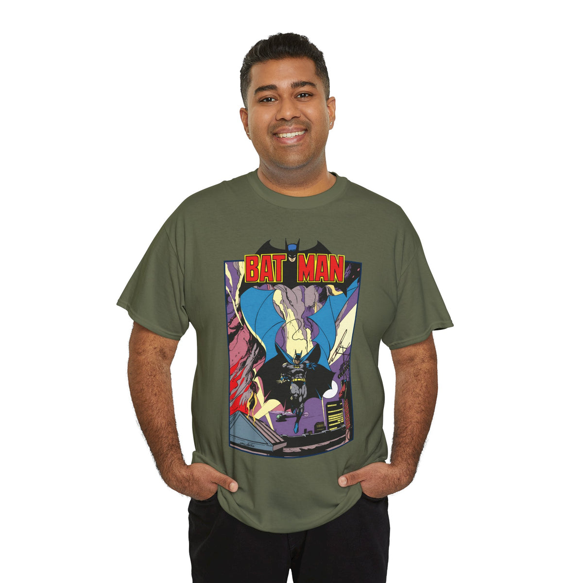 Batman T-Shirt - Neal Adams Art - Retro Bronze-Age Art - DC Comics