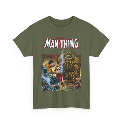 Man-Thing T-Shirt - Adventure into Fear #18 Cover Art - Marvel Comics - Whatever Knows Fear Burns At The Touch - Swamp Monster