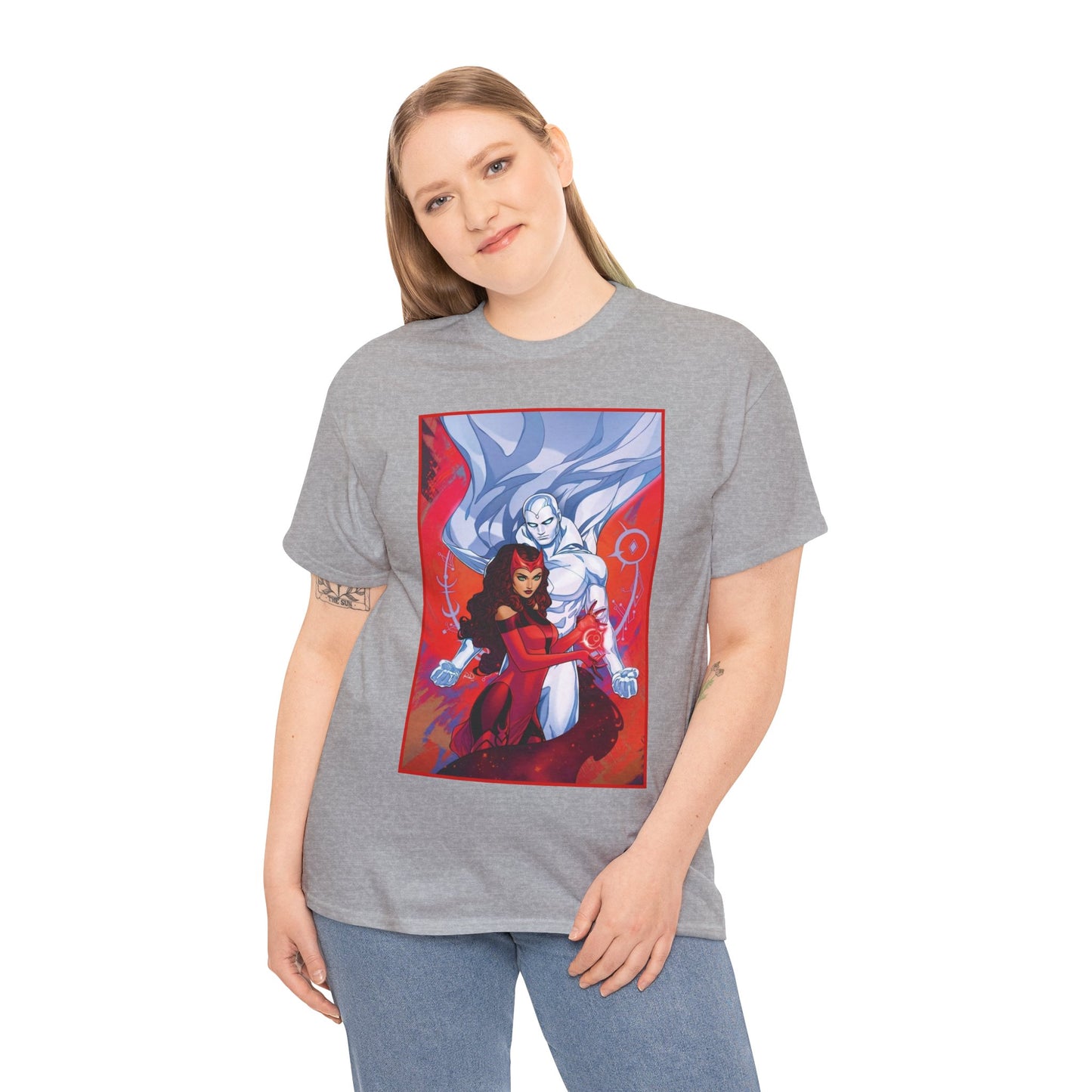 Scarlet Witch & Vision T-Shirt - Russell Dauterman Art - Avengers Members - Marvel Comics