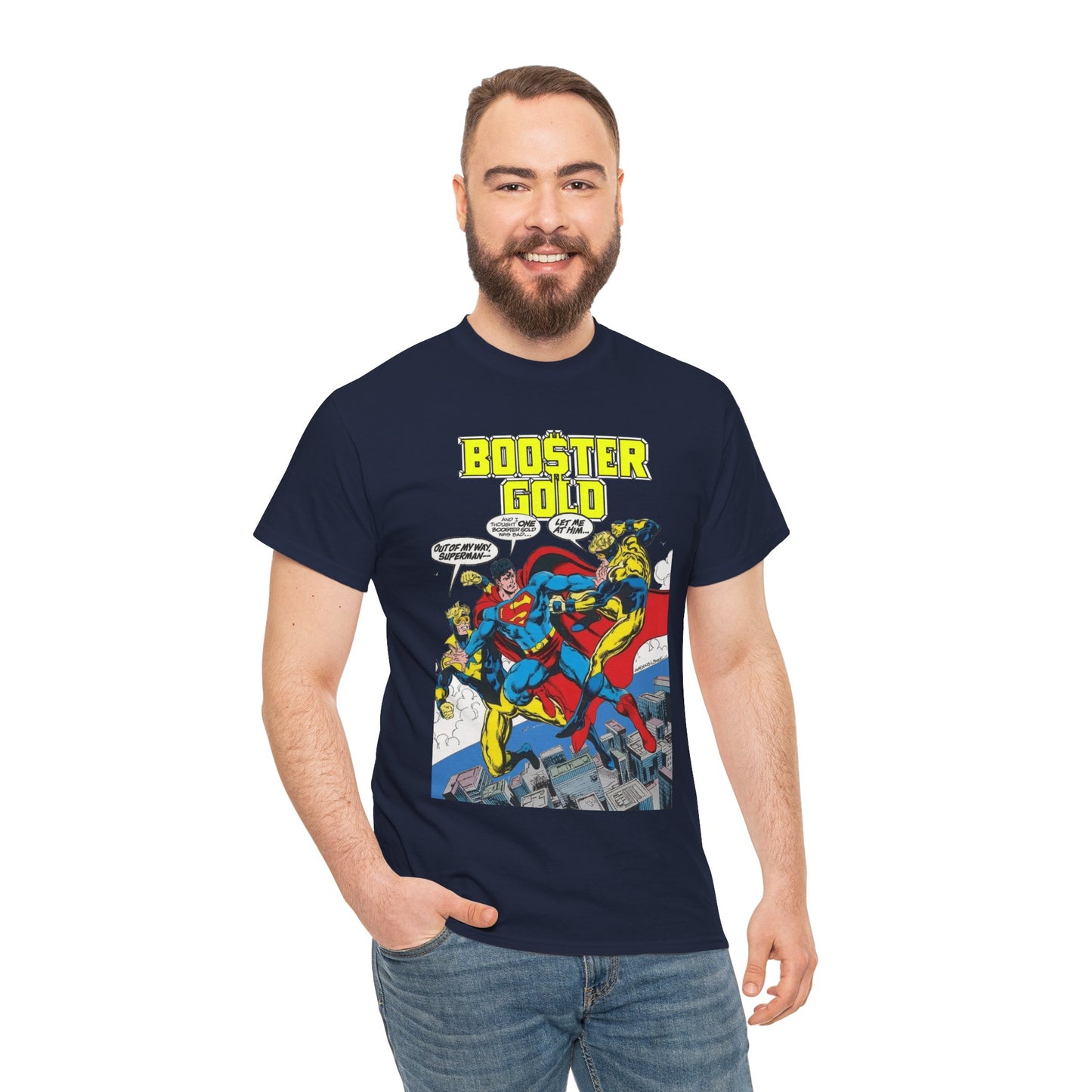 Booster Gold T-Shirt - Dan Jurgens & John Byrne Art - Superman - DC Comics