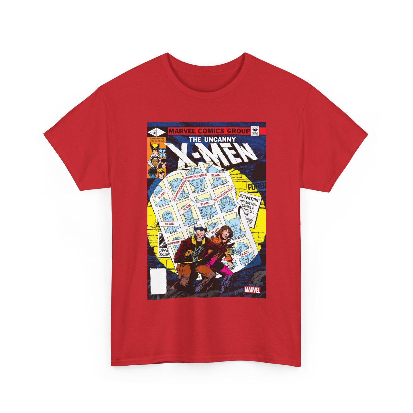 Uncanny X-Men #141 T-Shirt - John Byrne Art - Wolverine, Kitty Pryde - Days of Futures Past - Marvel Comics
