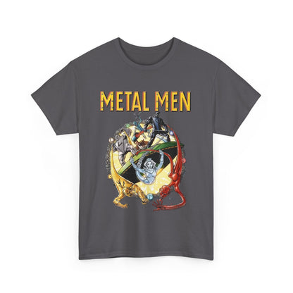 Metal Men T-Shirt - George Perez Art - DC Comics - Classic Silver Age Team - Mercury, Iron, Tin, Gold