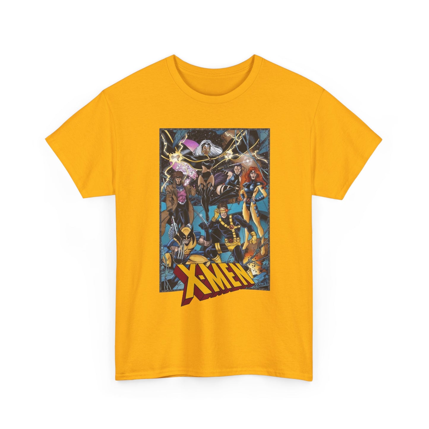 Uncanny X-Men T-Shirt - George Perez Art - Cyclops, Jean Grey, Psylocke, Gambit, Storm - Marvel Comics Mutant Heroes