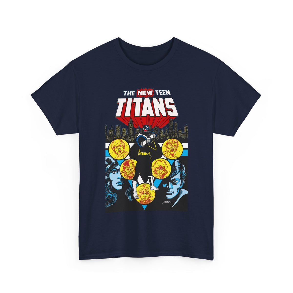 New Teen Titans T-Shirt - George Perez Art - Vigilante, Robin, Wonder Girl - Annual #2 Cover Art - DC Comics