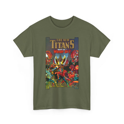 New Titans T-Shirt - George Perez Art - Who is Donna Troy? - Nightwing, Troia, Starfire, Cyborg, Jericho, Raven - DC Comics