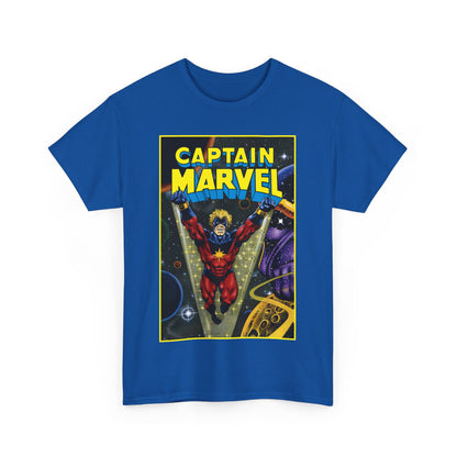 Captain Marvel T-Shirt - Mar-Vell - Thanos - Jim Starlin Art - 1970s Cosmic Superhero - Marvel Comics