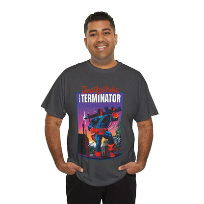 Deathstroke The Terminator T-Shirt - Mike Zeck Art - New Teen Titans Foe & Mercenary - Slade Wilson, Father of Jericho and Ravager - DC Comics - #1 Cover
