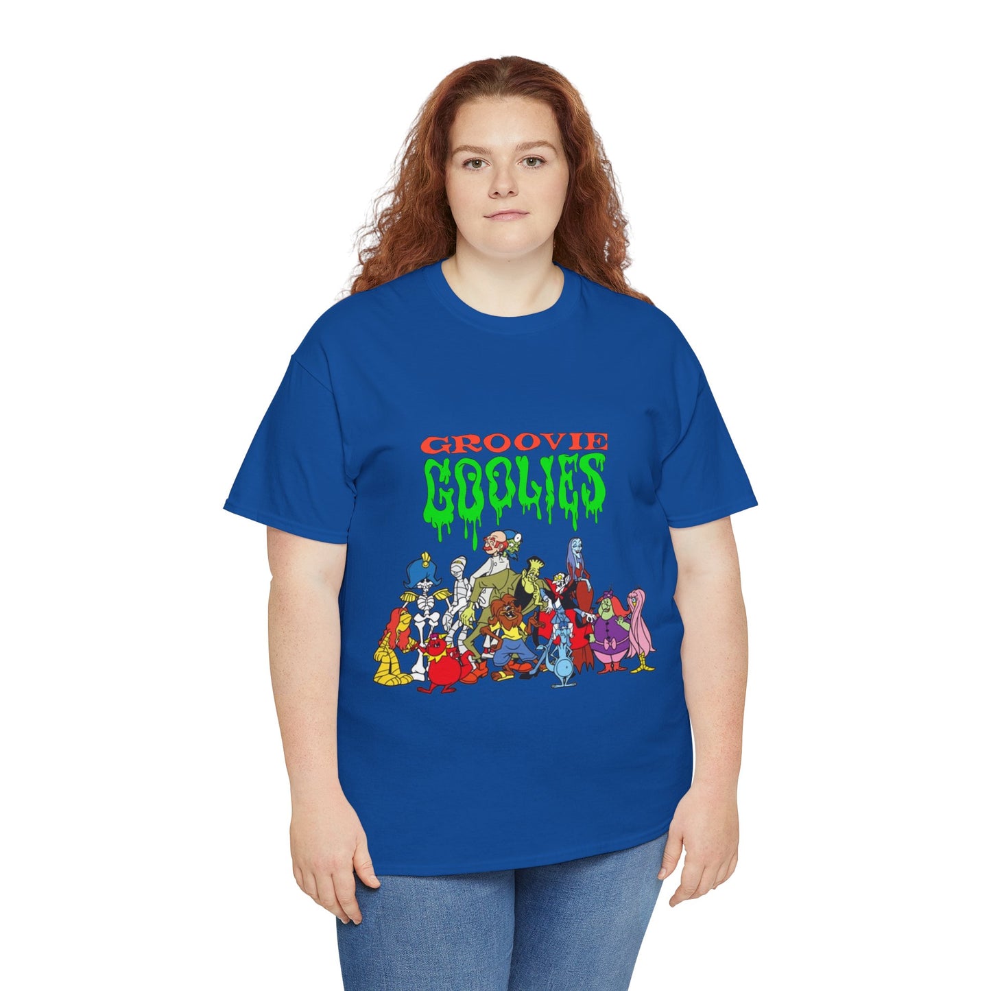Groovie Goolies T-Shirt - The Monster Trio (Drac, Frankie, Wolfie) - Hagatha, Bella La Ghostly, Boneapart, Mummy - Horrible Hall on Horrible Drive - Filmation Cartoon