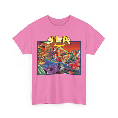 JLA: The Nail T-Shirt - Alan Davis Art - Green Lantern, Batman, Wonder Woman, Flash - DC Comics