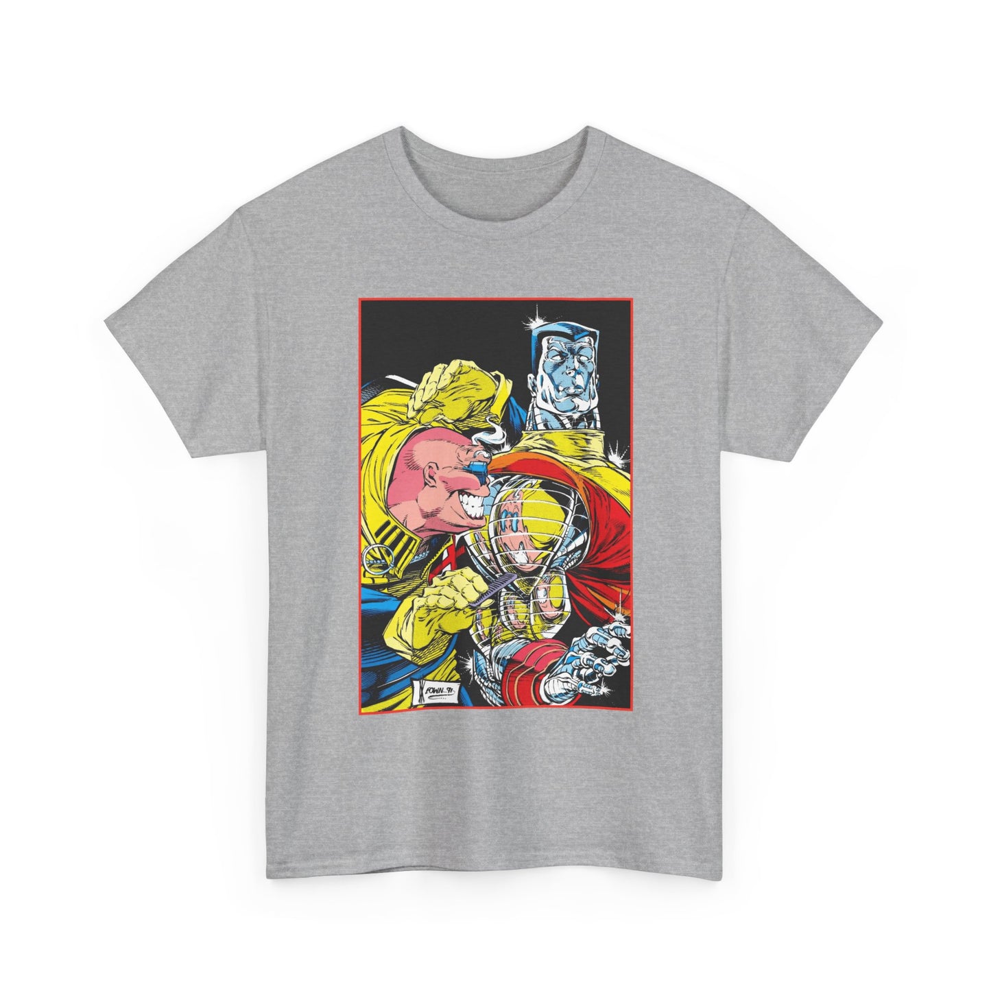 Strong Guy & Colossus T-Shirt - Dale Keown Art - Uncanny X-Men Annual Poster - Marvel Comics