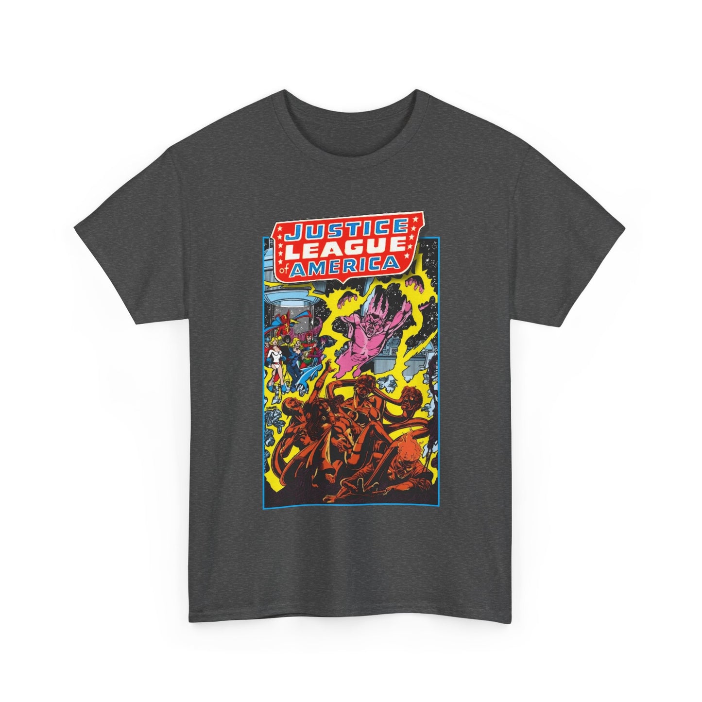 Justice League of America T-Shirt - George Perez Art - JSA Team-Up Cover - DC Comics