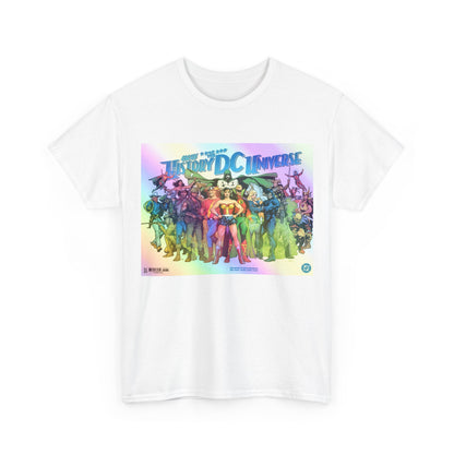 New History of the DC Universe T-Shirt - Wonder Woman, Wildcat, Black Canary, Sgt. Rock, Etrigan, Spectre, Jonah Hex - DC Comics