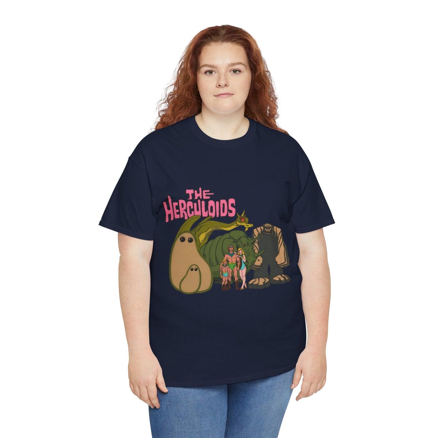 Herculoids T-Shirt - Popular 1960s Hanna-Barbera Cartoon - Zandor, Tara, Dorno, Gloop & Gleep - Amzot - Alex Toth Designs