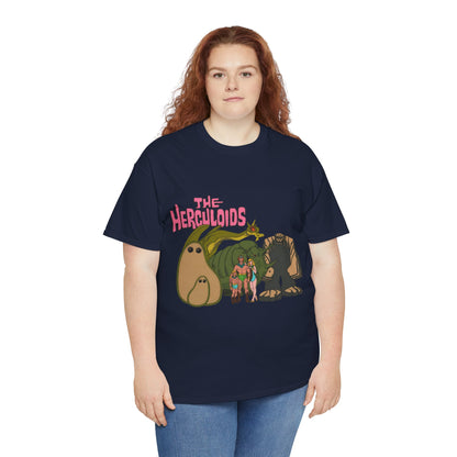 Herculoids T-Shirt - Popular 1960s Hanna-Barbera Cartoon - Zandor, Tara, Dorno, Gloop & Gleep - Amzot - Alex Toth Designs