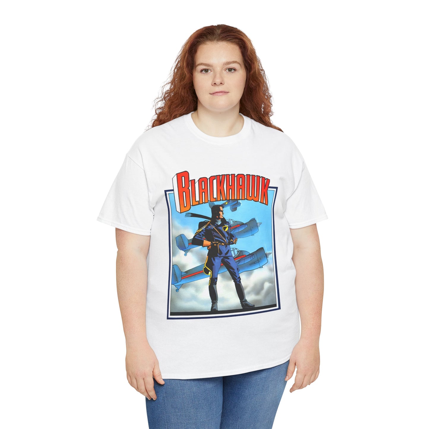 Blackhawk T-Shirt - Howard Chaykin Art - World War II Anti-Nazi Ace Pilots - DC Comics
