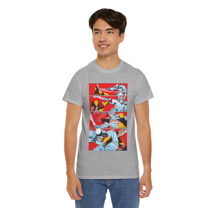 Wolverine Vs Silver Samurai Fight T-Shirt - Uncanny X-Men #173 - Marvel Comics