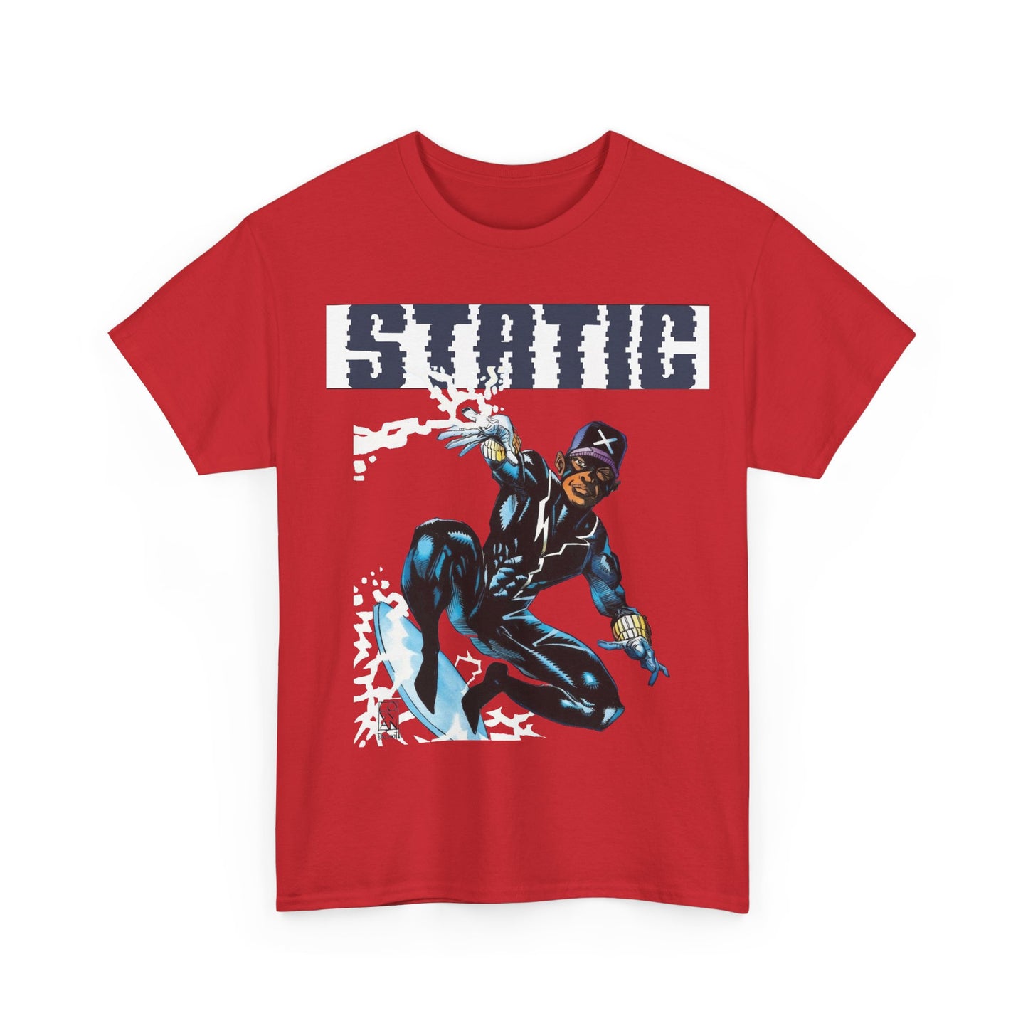 Static T-Shirt - Denys Cowan Art - DC Comics, Milestone Media - Shock to your System