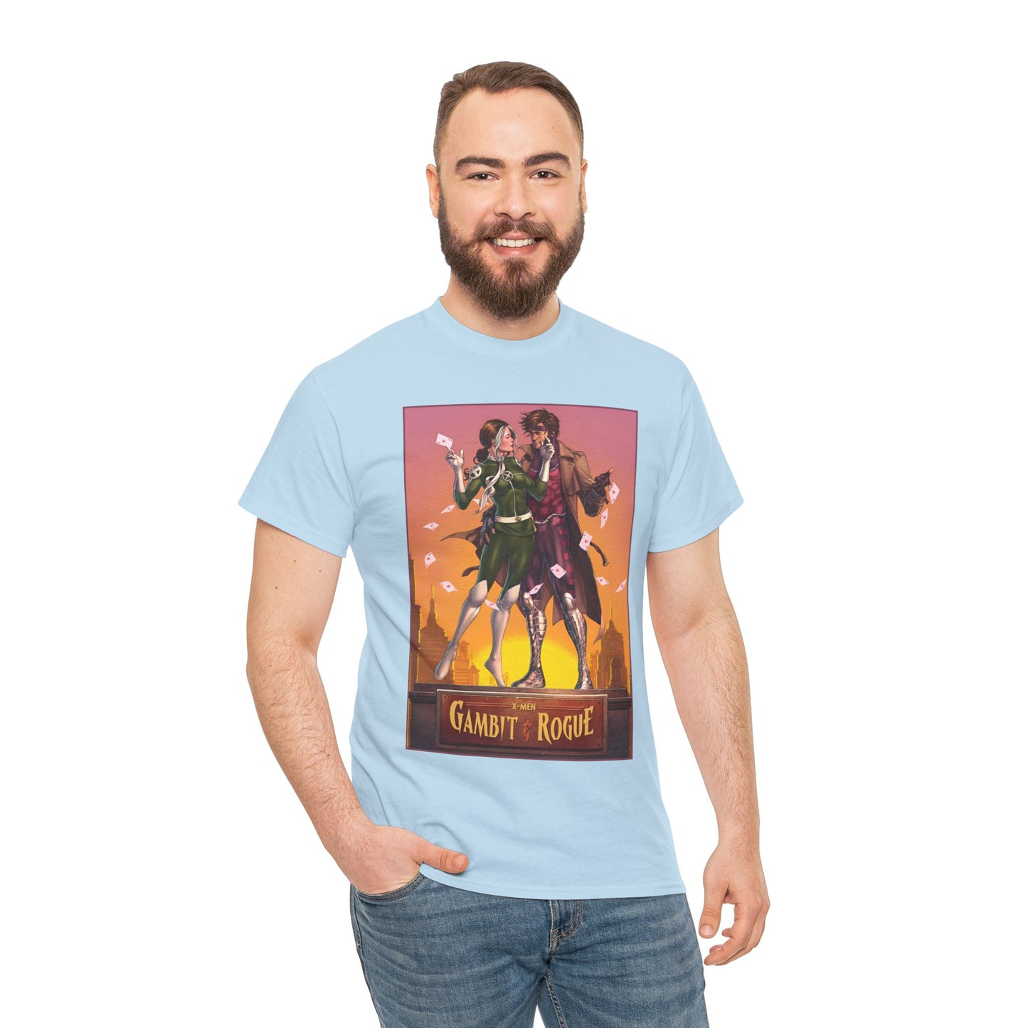 Gambit & Rogue T-Shirt - Mike Choi Art - Popular X-Men Members - Marvel Comics