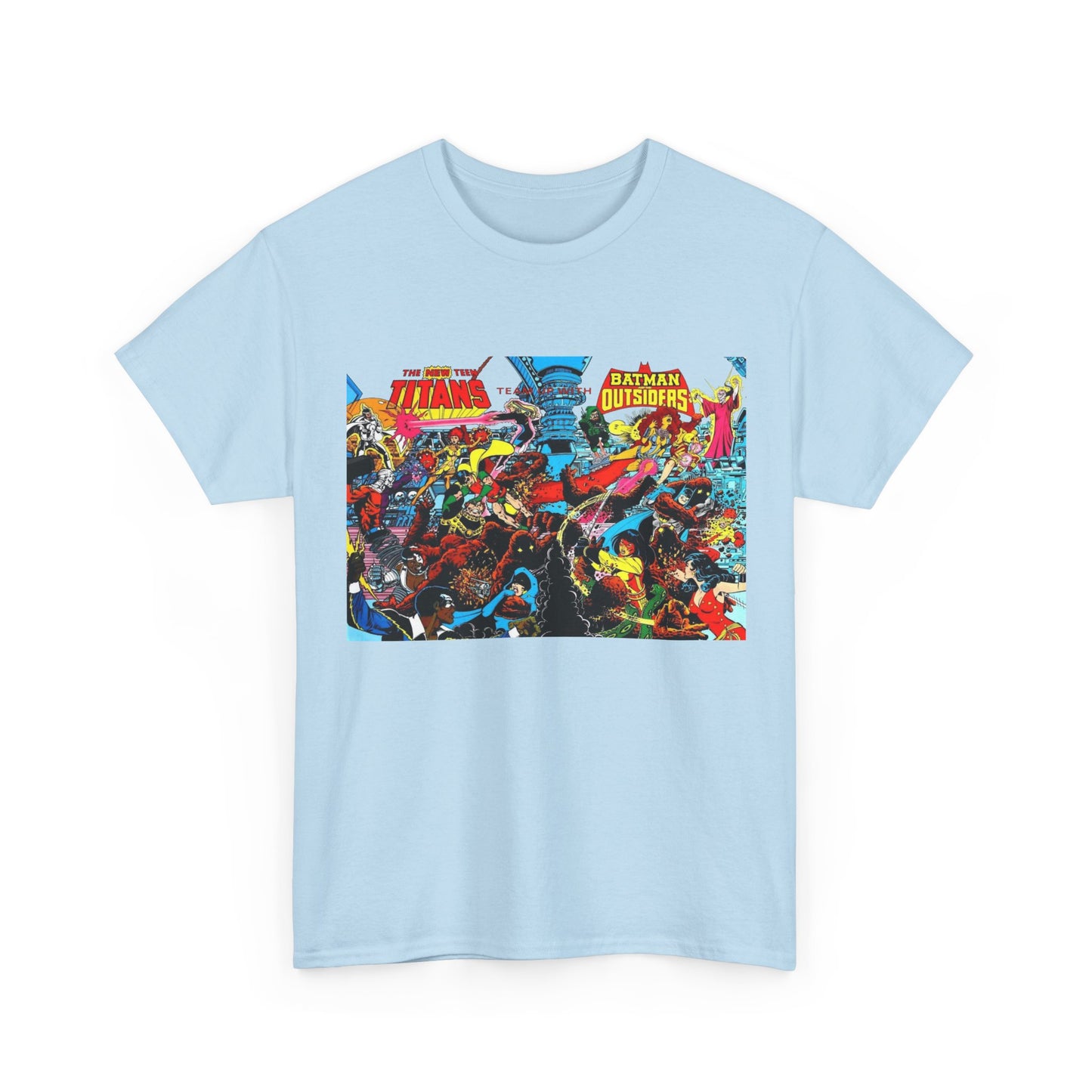 New Teen Titans & Batman and the Outsiders T-Shirt - George Perez & Jim Aparo Art - DC Comics