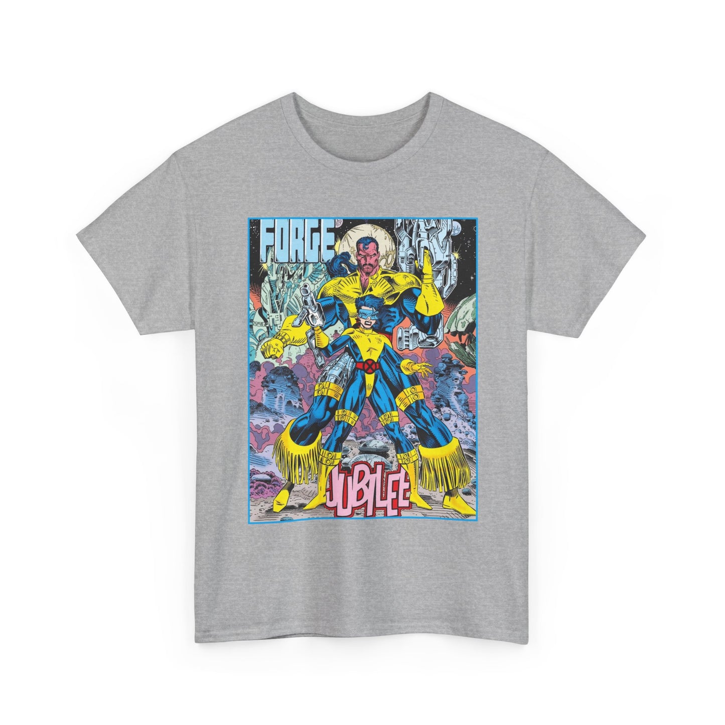 Forge & Jubille T-Shirt - Liam Sharp Art - X-Men Mutants - Marvel Comics