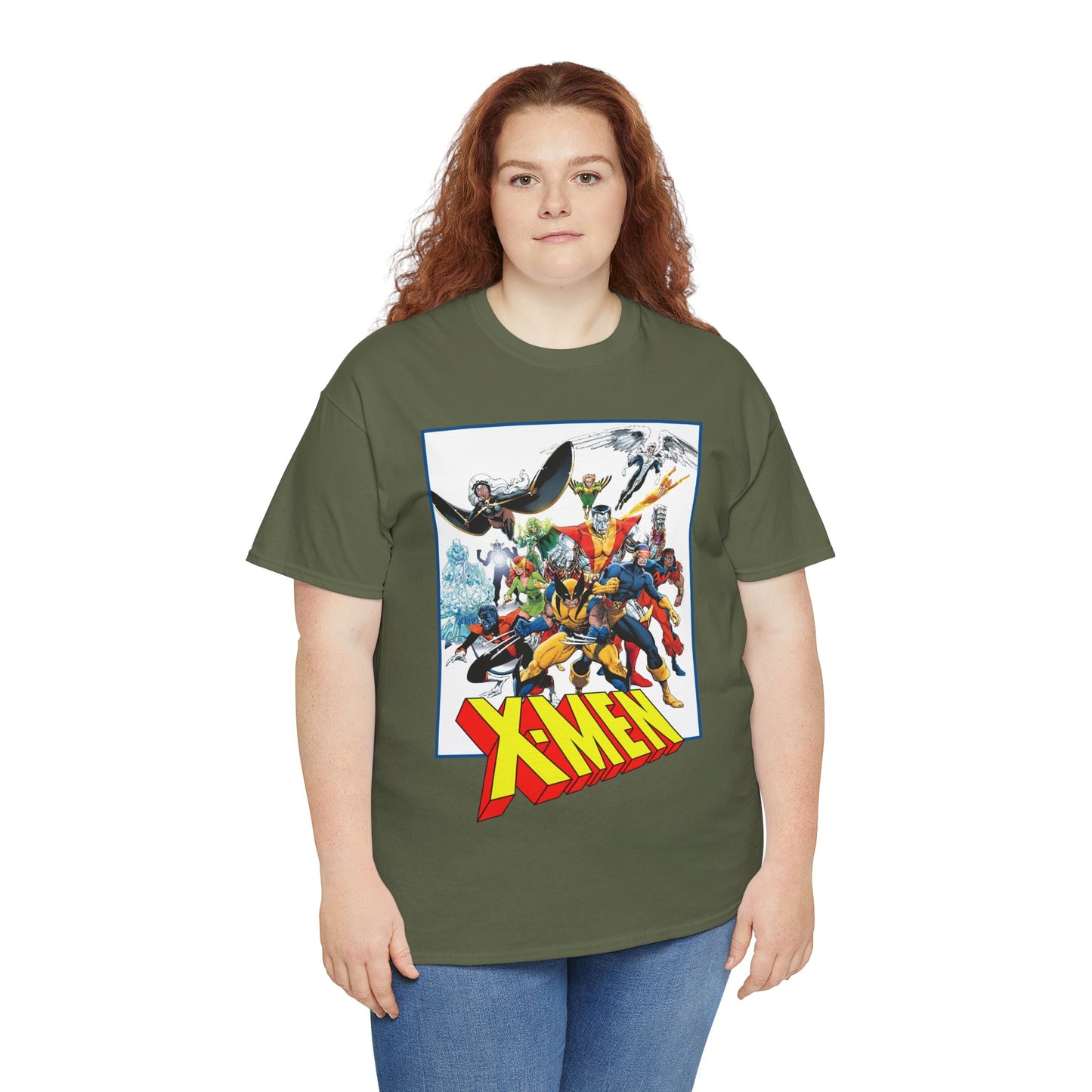 X-Men T-Shirt - Classic Arthur Adams Art - Marvel Comics - Wolverine, Colossus, Storm, Cyclops, Nightcrawler, Iceman