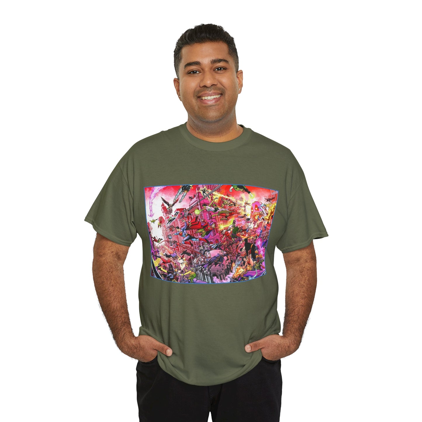 Crisis on Infinite Earths/DC Legends T-Shirt - George Perez Art - DC Comics