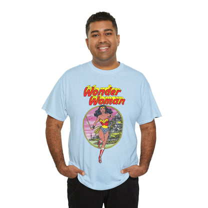 Wonder Woman T-Shirt - George Perez Art - Justice League 1980s Postcard Set - JLA Member - Diana from Themyscira - DC Comics