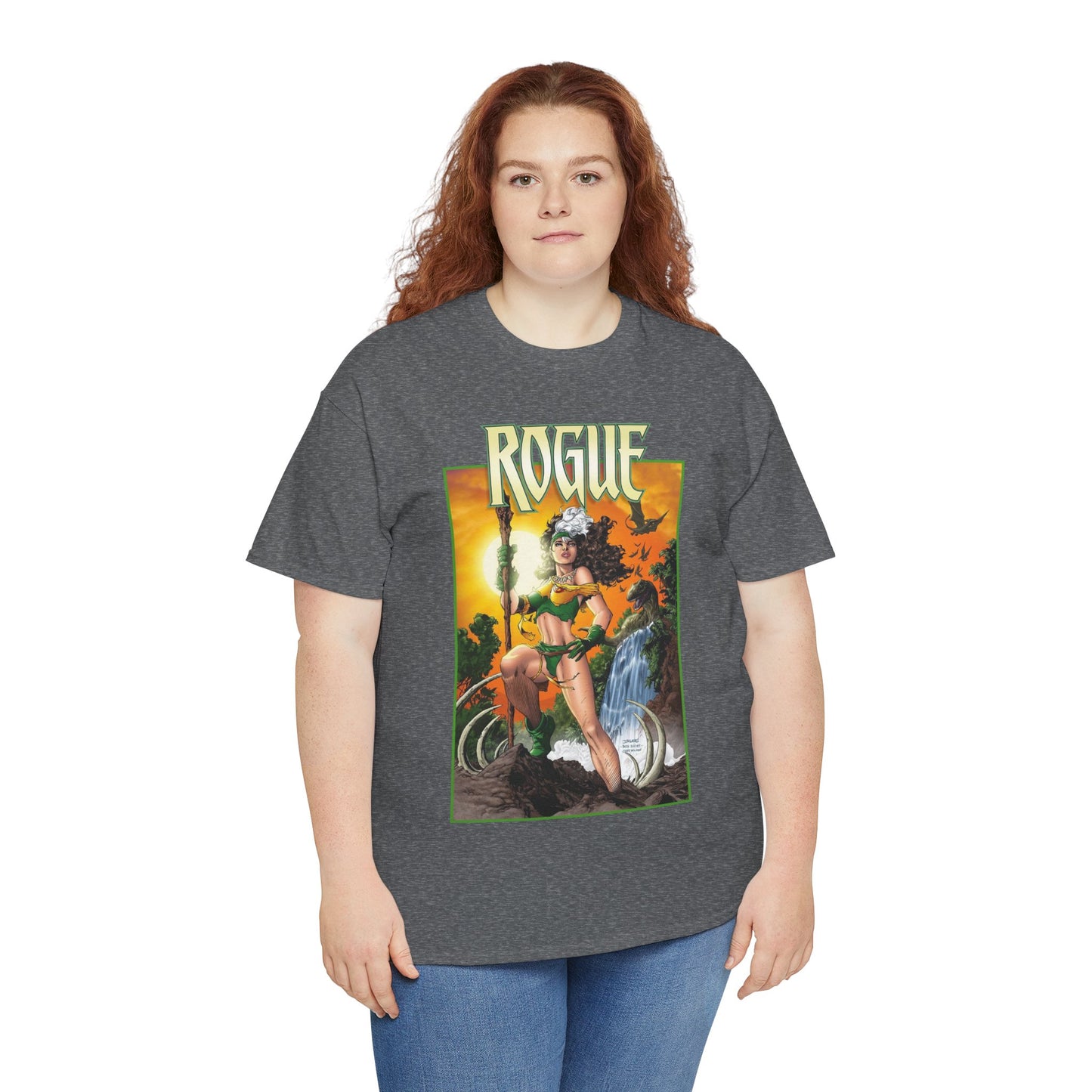 Rogue T-Shirt - Jim Lee Art - X-Men Mutant Member & Leader - Savage Land - 1990s Story - Marvel Comics
