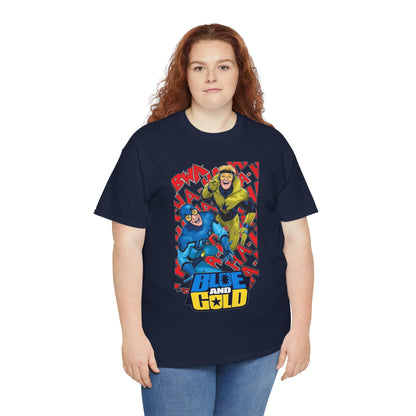 Booster Gold & Blue Beetle T-Shirt - DC Comics - Justice League International Members - Ted Kord
