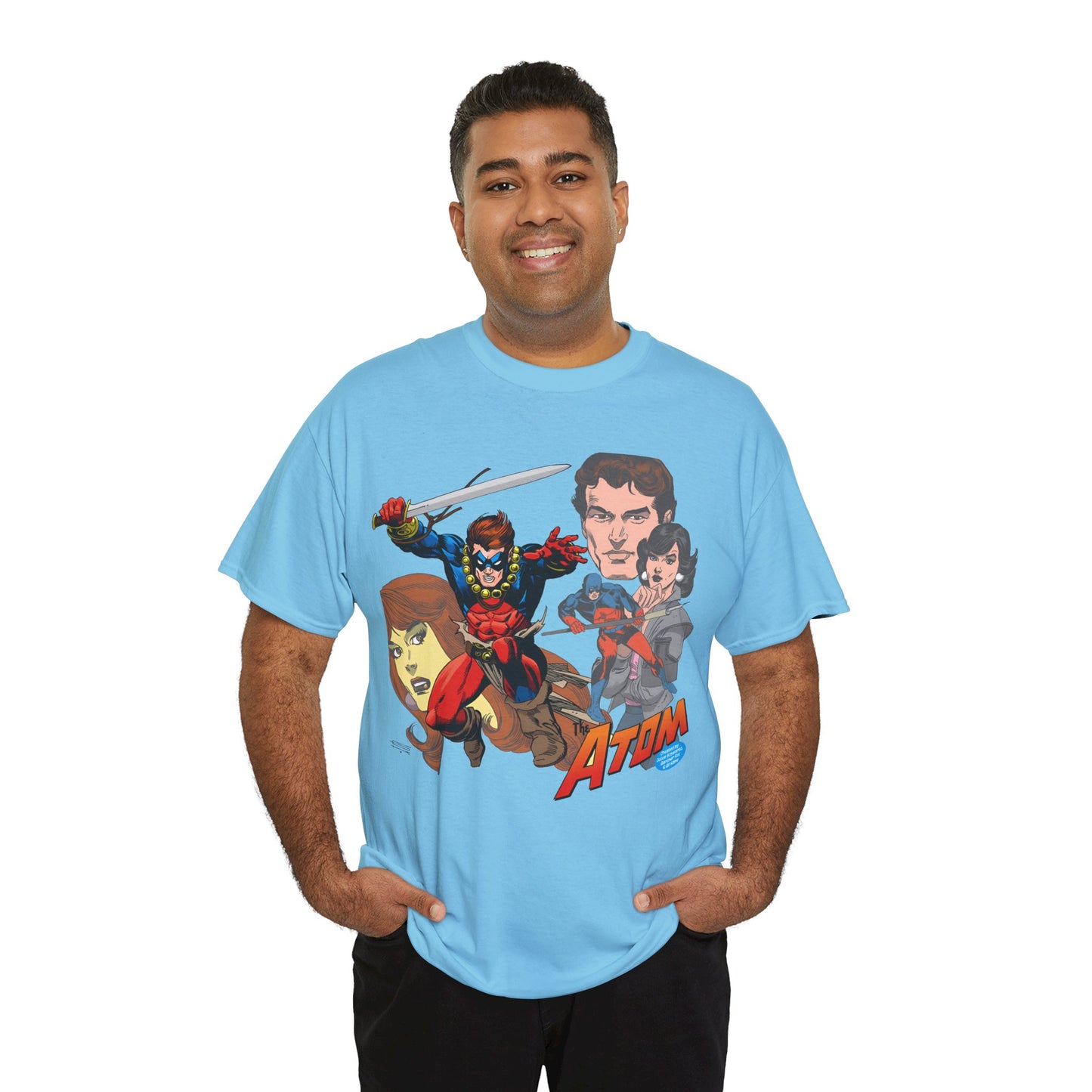 Atom T-Shirt - Gil Kane Art - Who's Who Image - Ray Palmer, JLA Member - Silver Age Hero - DC Comics