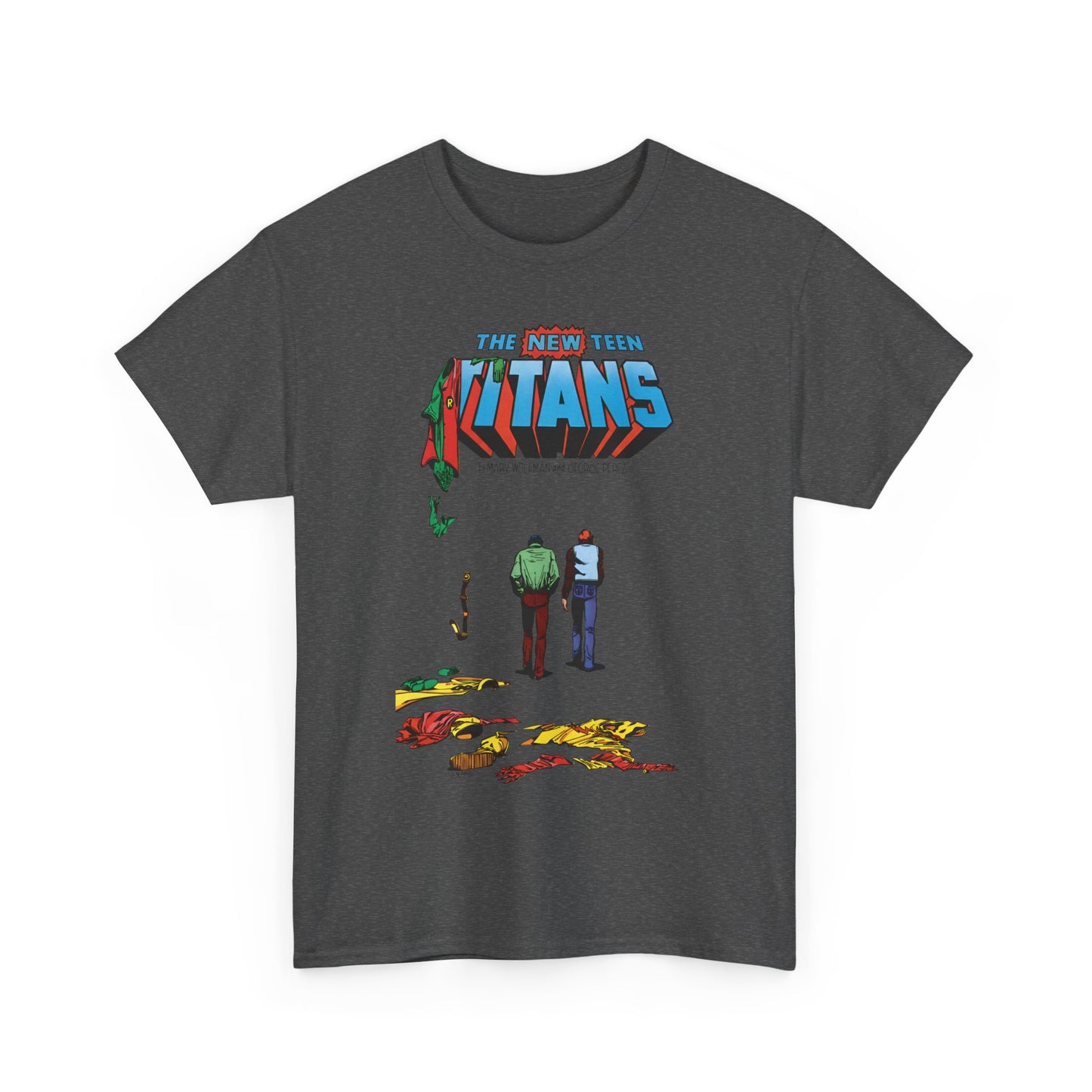 New Teen Titans T-Shirt - George Perez Art - Robin, Kid Flash Quitting - #39 Cover - DC Comics