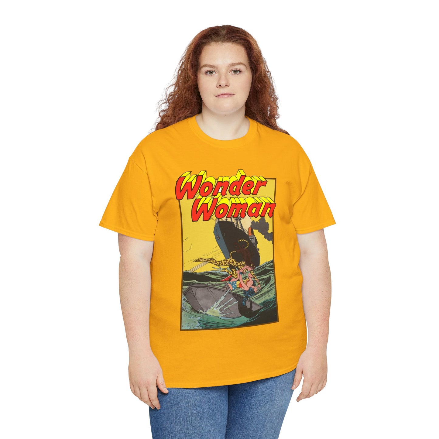 Wonder Woman Vs Cheetah T-Shirt - Rich Buckler & Dan Giordano Art - DC Comics
