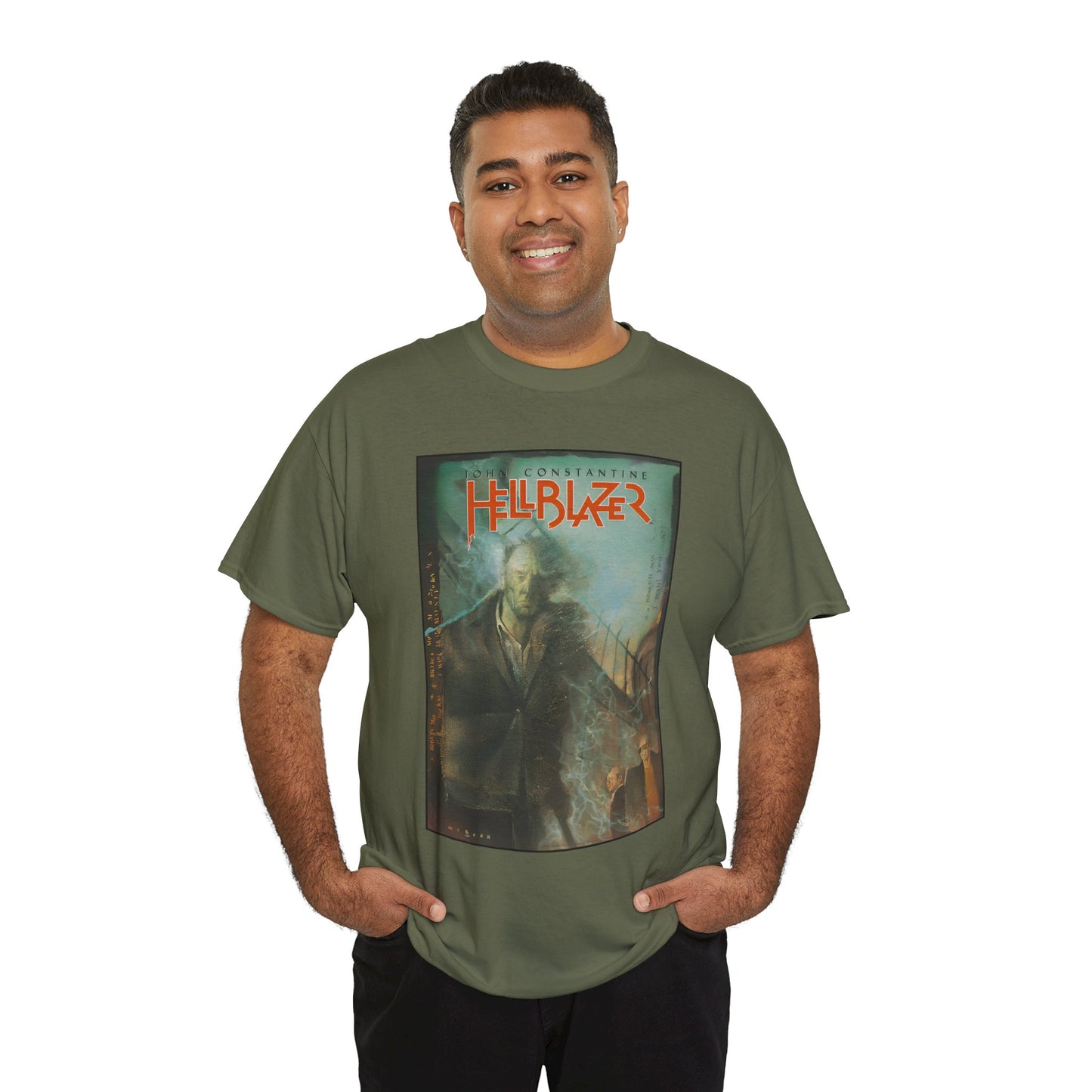 John Constantine Hellblazer T-Shirt - Dave McKean Art - #19 Cover - DC Comics, Vertigo Comics