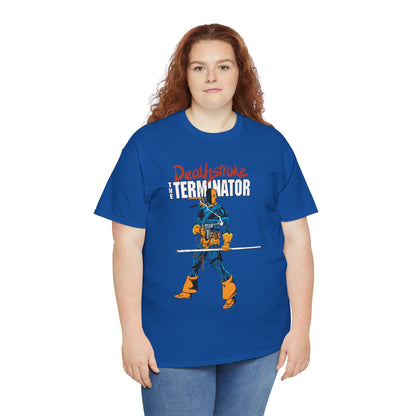 Deathstroke T-Shirt - George Perez Art - New Teen Titans Foe & Mercenary - Slade Wilson, Father of Jericho and Ravager - DC Comics - The Terminator