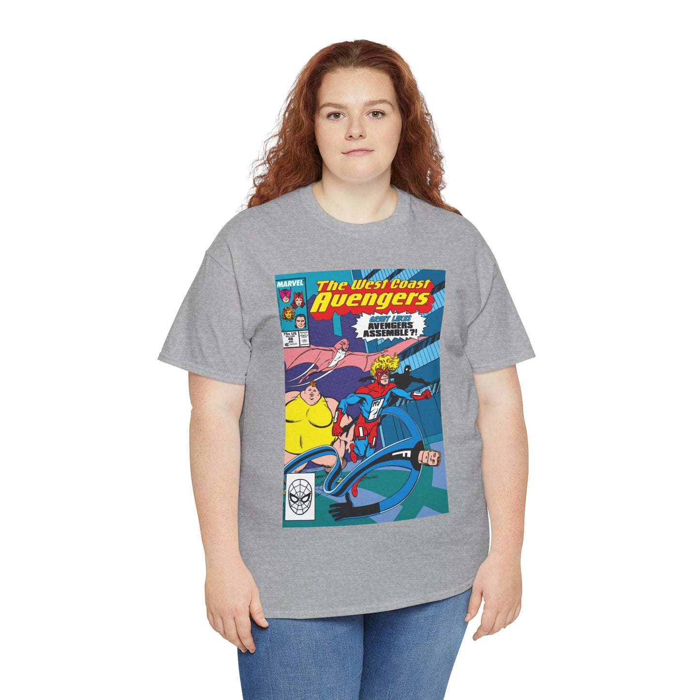 West Coast Avengers #46 T-Shirt - John Byrne Art - Great Lakes Avengers Appearance - Marvel Comics