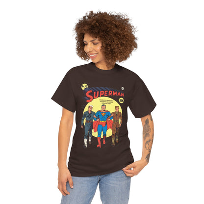 Superman T-Shirt - #12 Cover Art - Golden Age Classic - WWII Support - Iconic Image - DC Comics