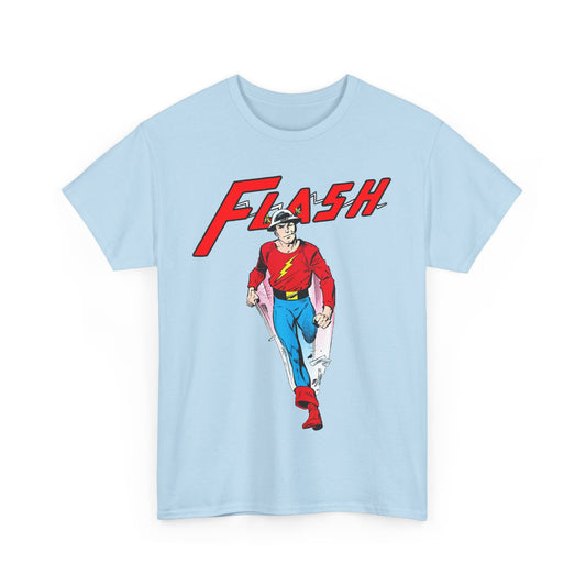 Golden Age Flash T-Shirt - John Byrne Art - Justice Society/JSA Member - Jay Garrick - Speedster