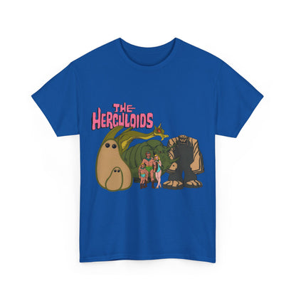 Herculoids T-Shirt - Popular 1960s Hanna-Barbera Cartoon - Zandor, Tara, Dorno, Gloop & Gleep - Amzot - Alex Toth Designs