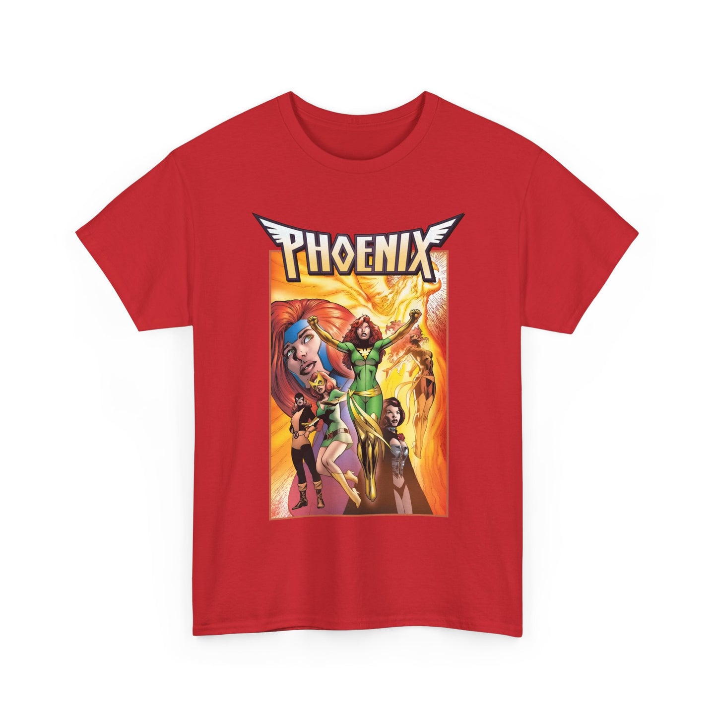 Phoenix T-Shirt - Alan Davis Art - Jean Grey, Marvel Girl, Black Queen, Dark Phoenix - X-Men Founding Member - Marvel Comics