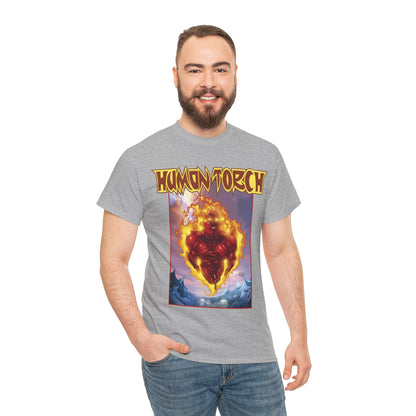 Human Torch T-Shirt - Howard Porter Art - Marvel Comics