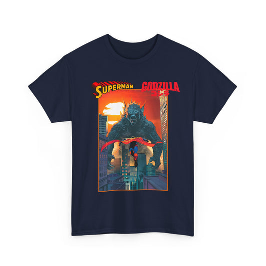 Superman Vs Godzilla T-Shirt - DC Comics - Man of Steel Vs the King of the Monsters