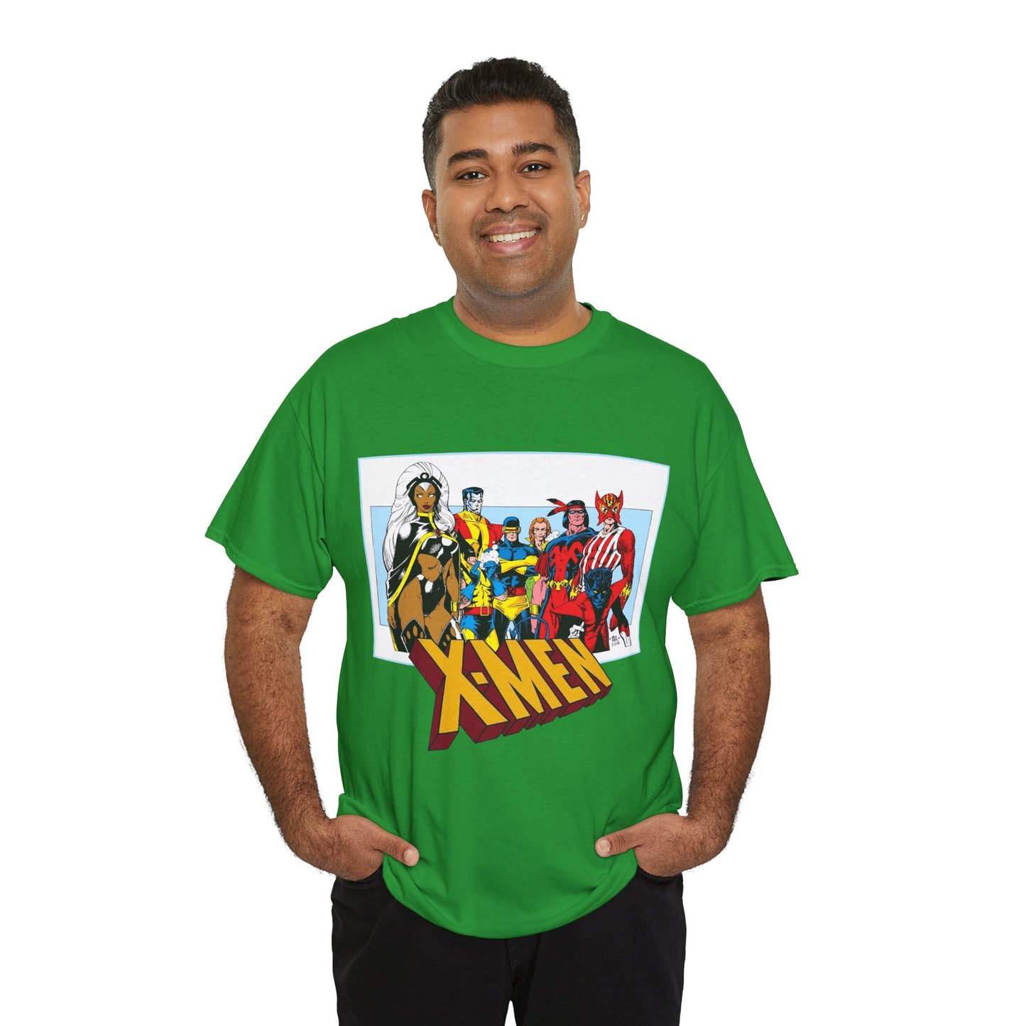 X-Men T-Shirt - Arthur Adams Art - Cyclops, Nightcrawler, Storm, Wolverine, Thunderbird, Sunfire, Banshee - Marvel Comics